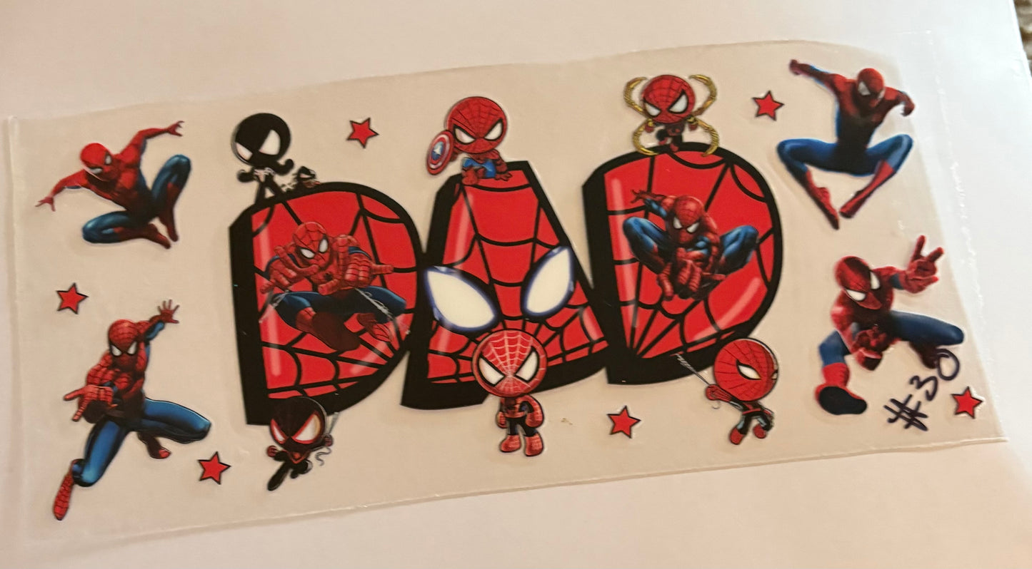 Dad Spider-Man cup wrap