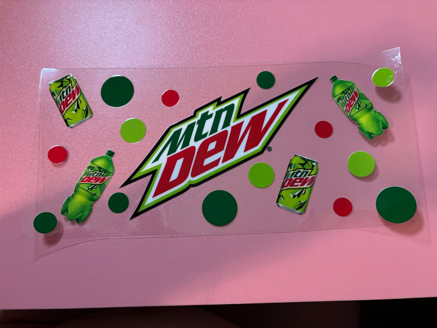 Mountain Dew cup wrap