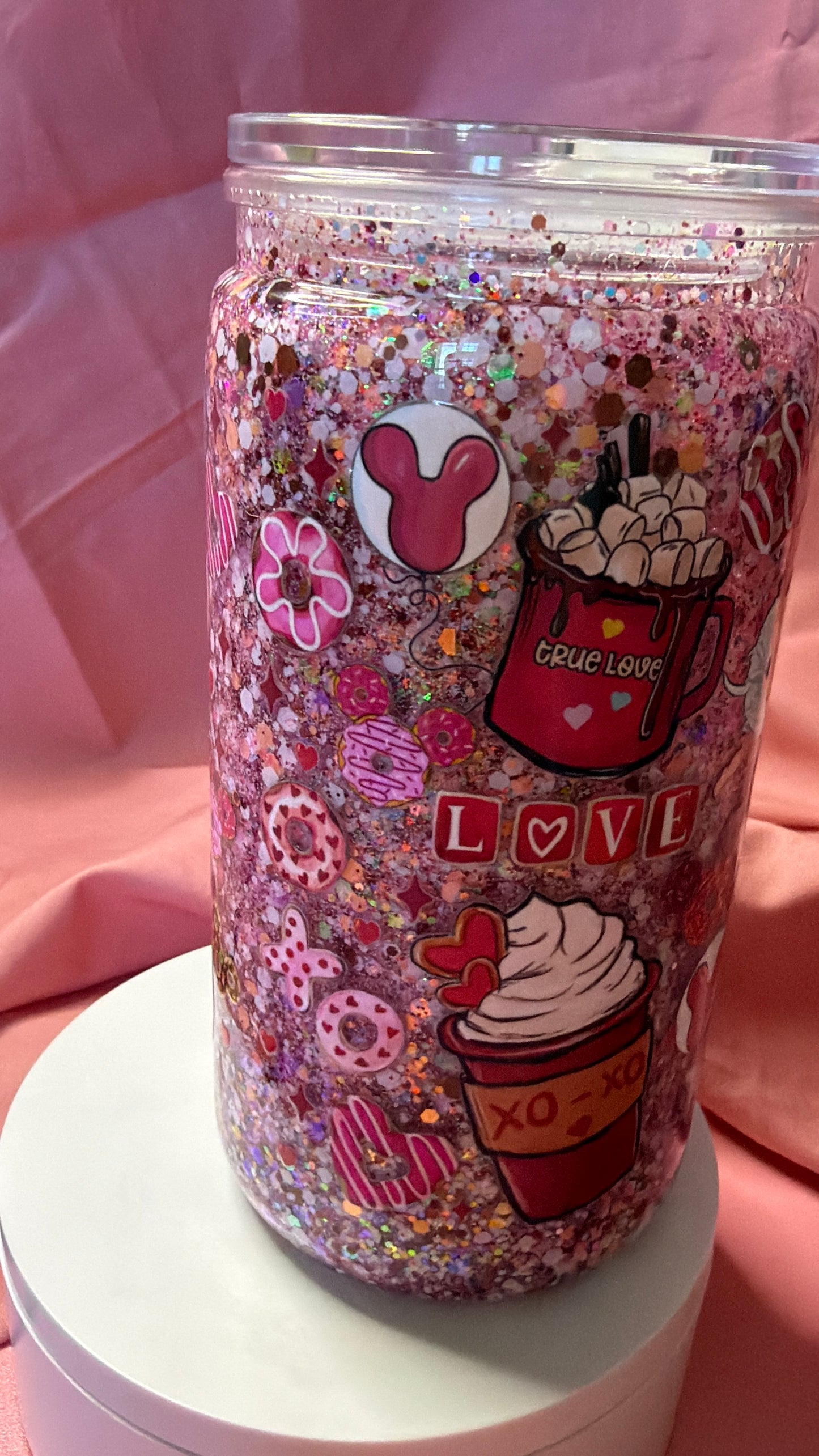 Ready to ship-mickie and Minnie -pink and white