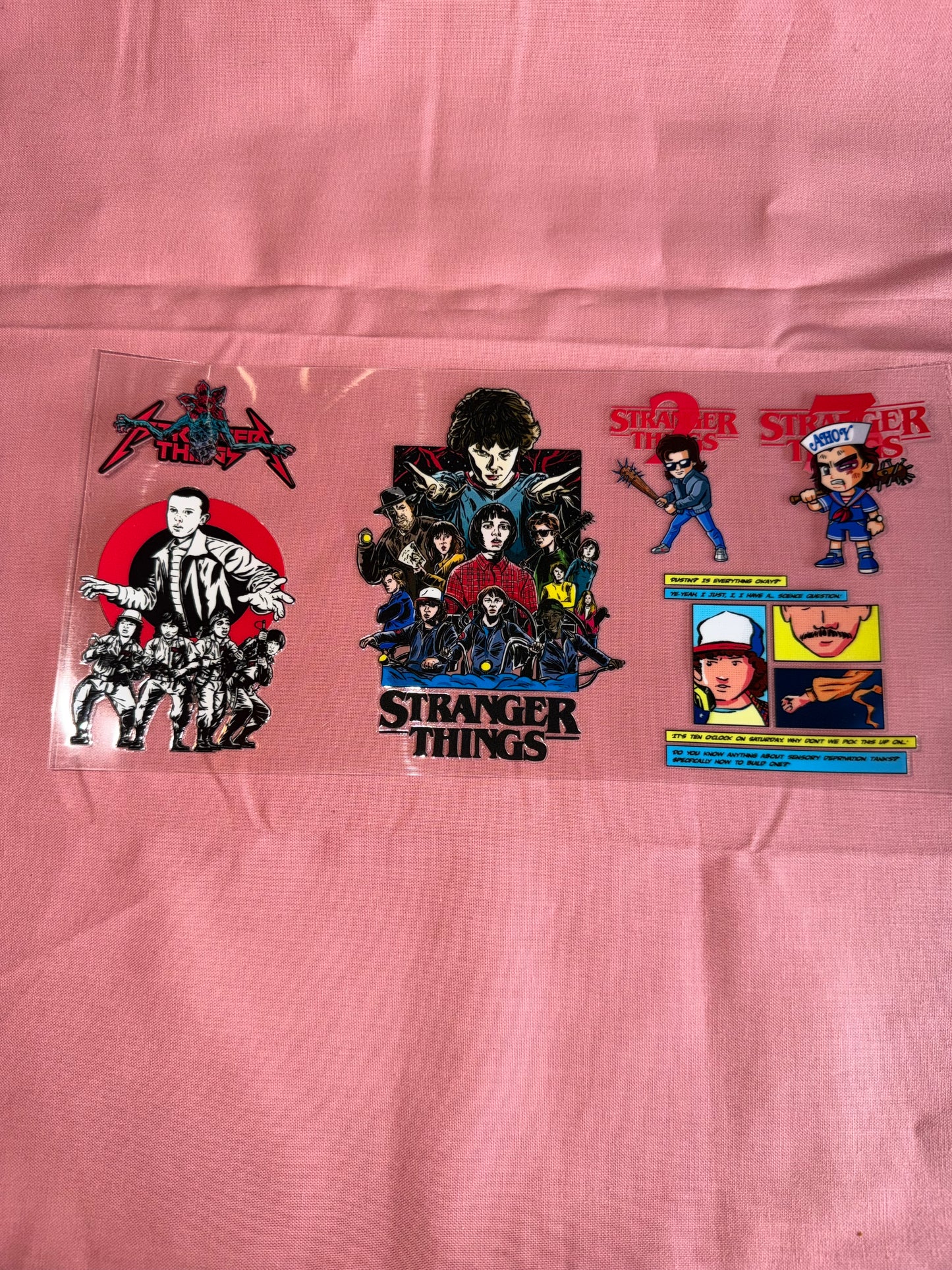 Stranger things cup wrap