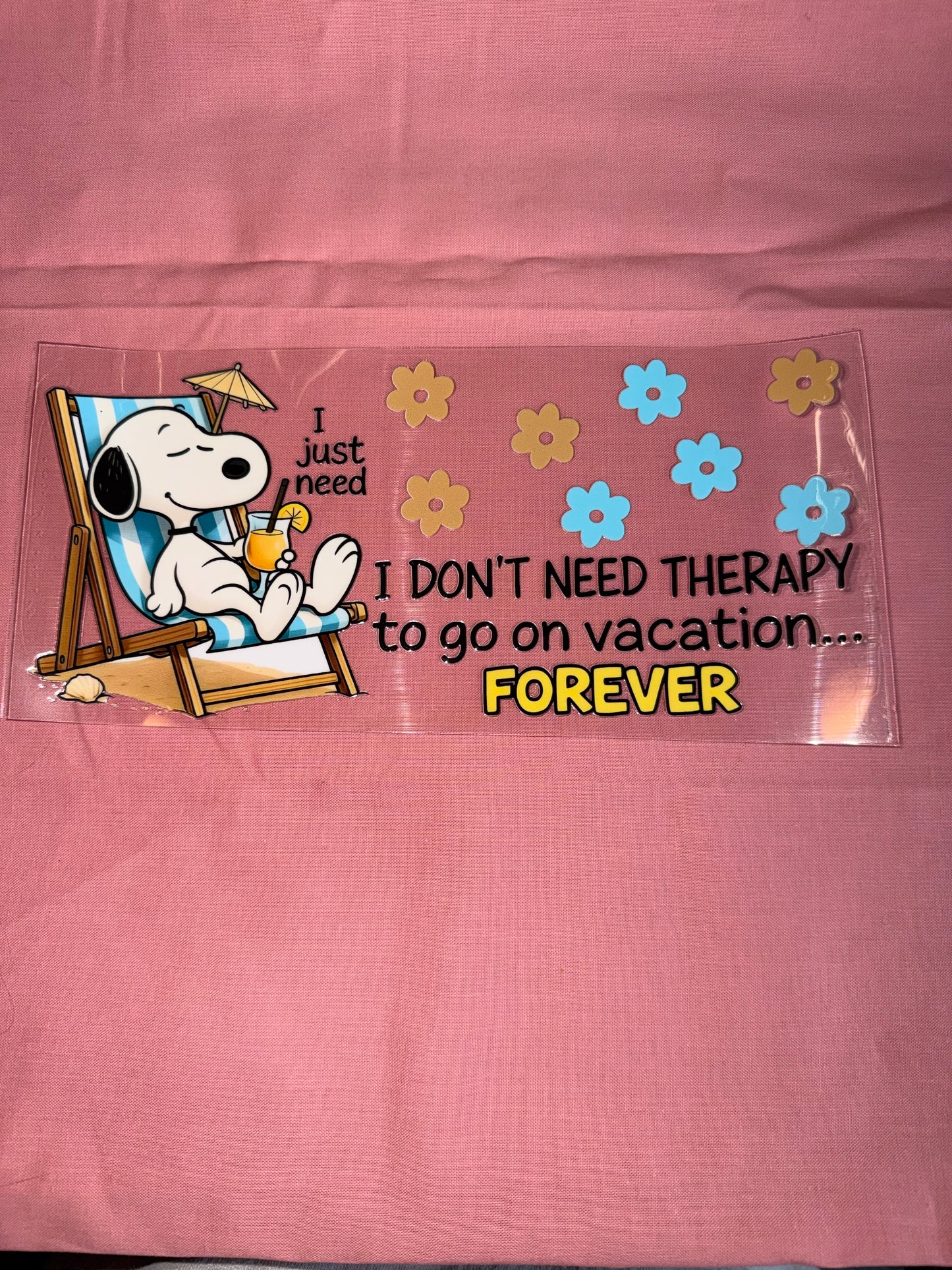 Snoopy cup wrap