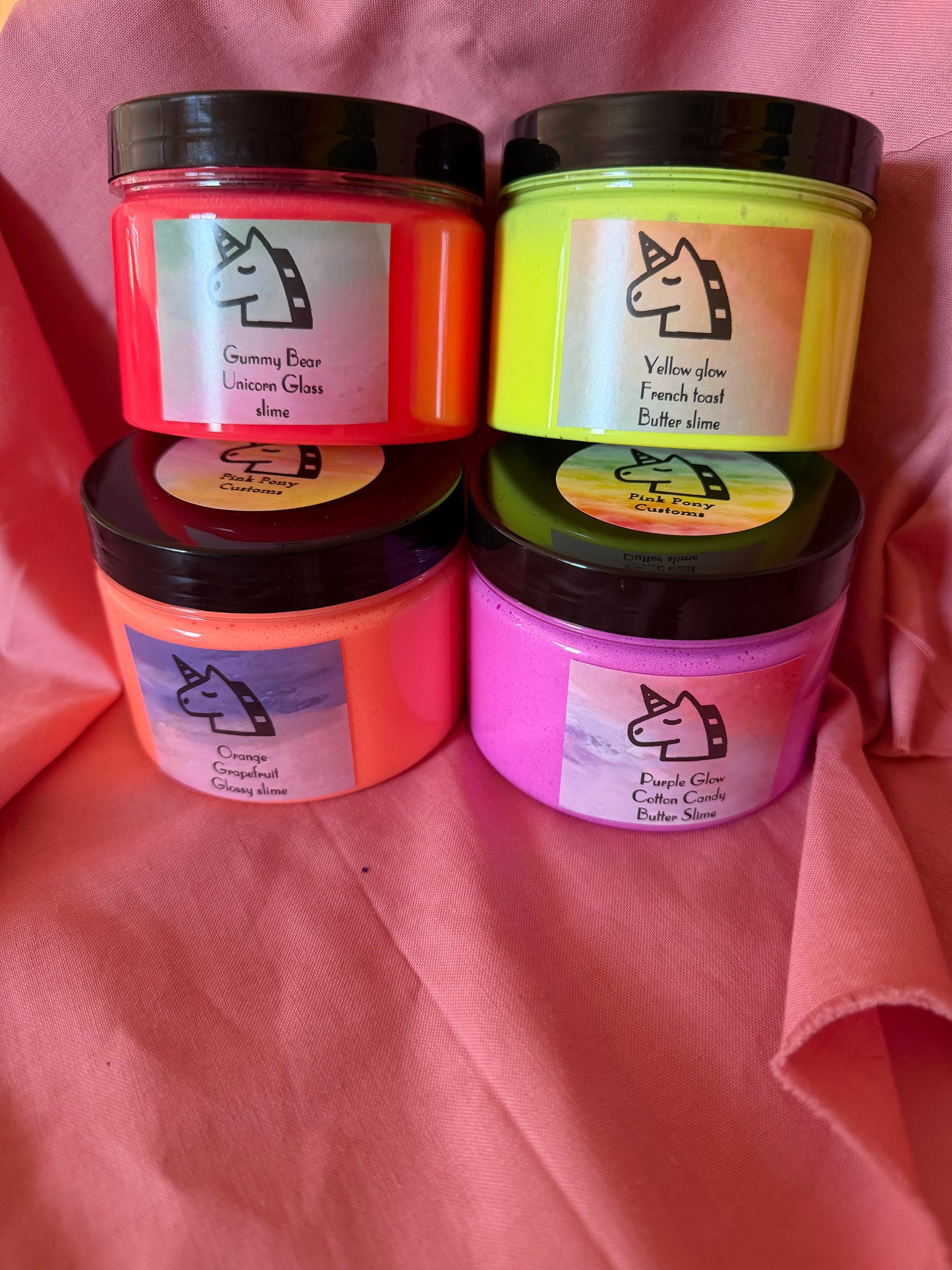 Glow in the dark slime bundle