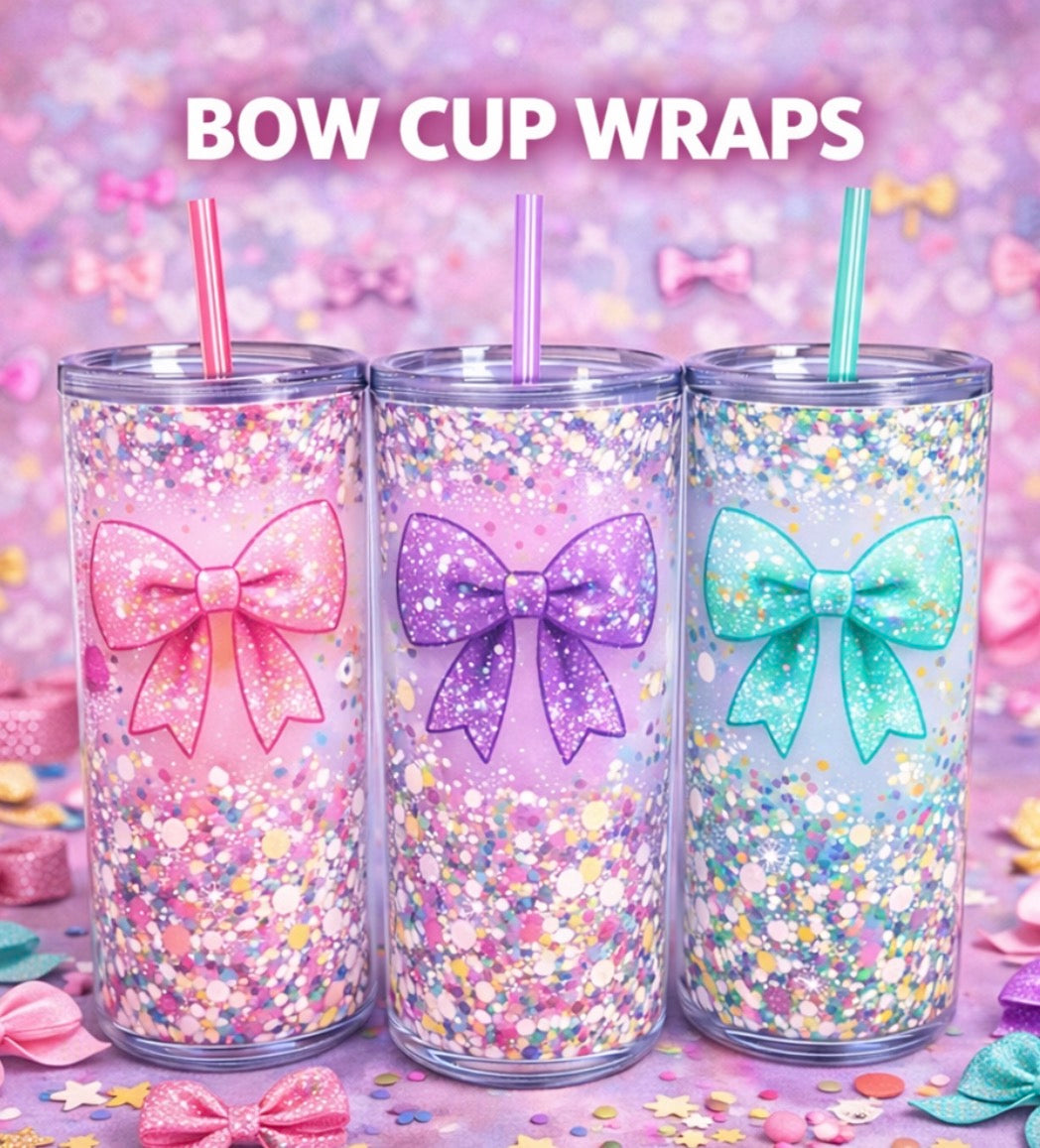 Bows/Butterfly cup wraps