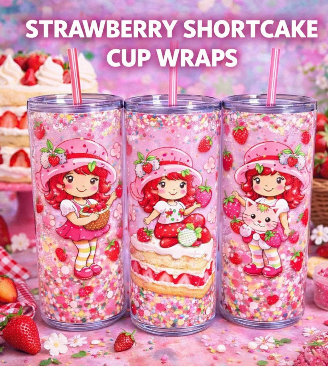 Strawberry cup wraps