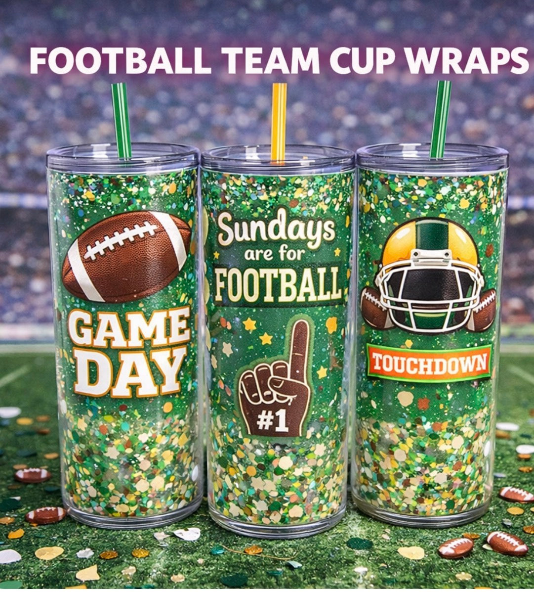 Football/sports cup wrap
