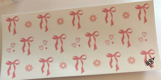 Pink bows Cup wrap