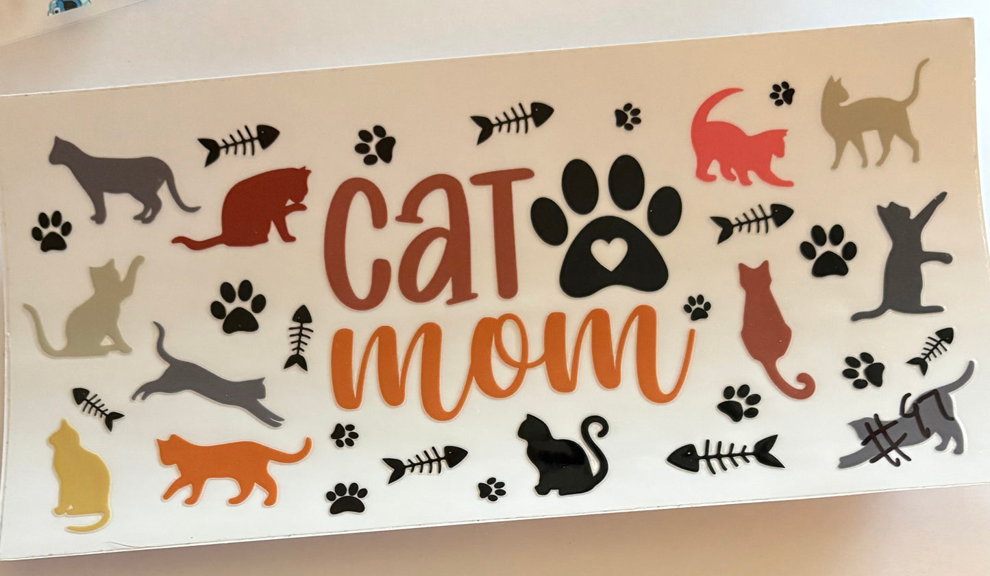 Cat mom Cup wrap