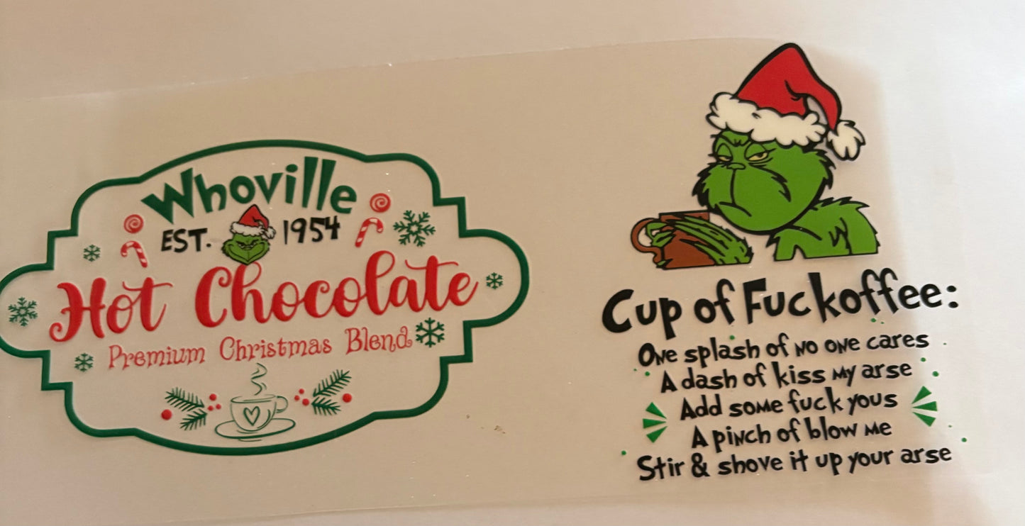 Grinch Cup wrap