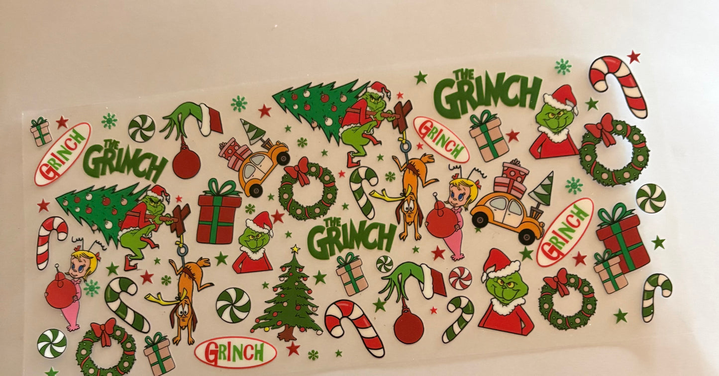 Grinch Cup wrap