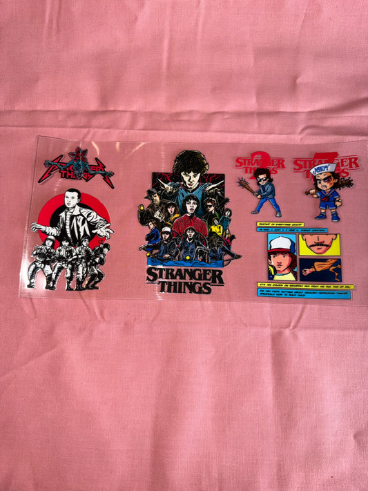 Stranger things cup wrap