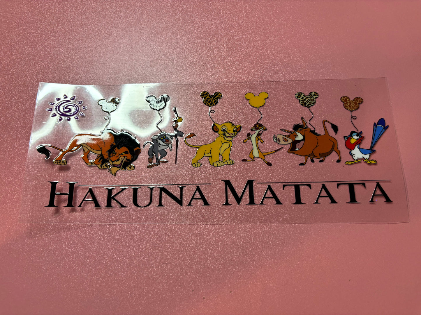 Hakuna matata cup wrap