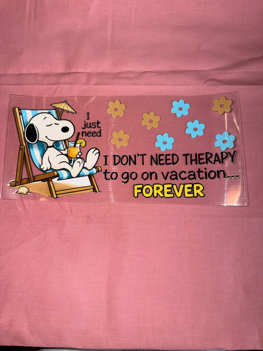 Snoopy cup wrap