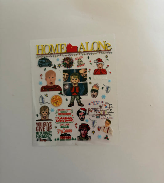 Home alone cup decal