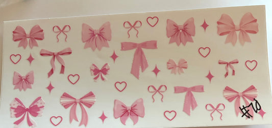 Pink bows Cup wrap
