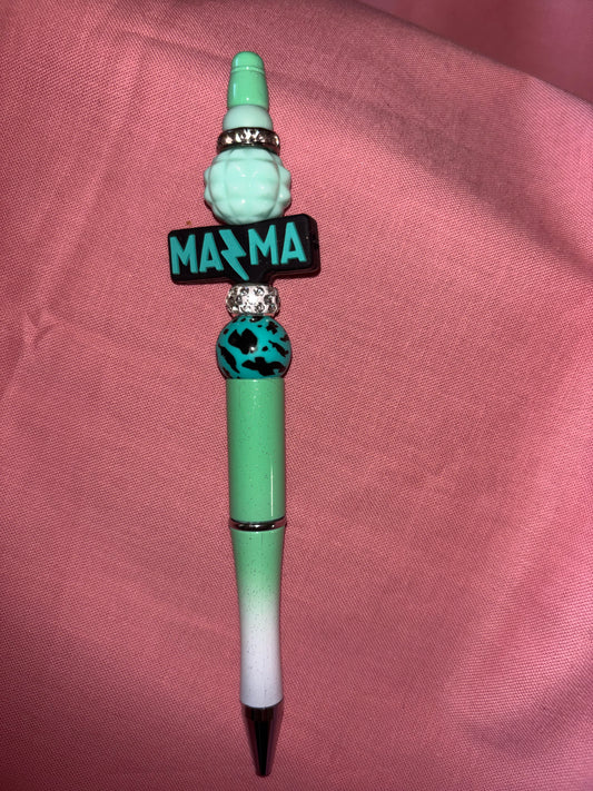 Ready to ship pen-retro mama/mint green and white