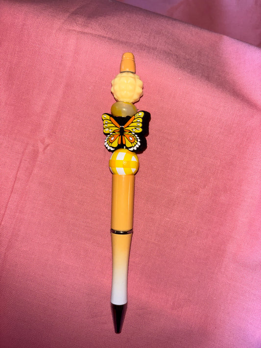 Ready to ship pen-yellow butterfly/yellow
