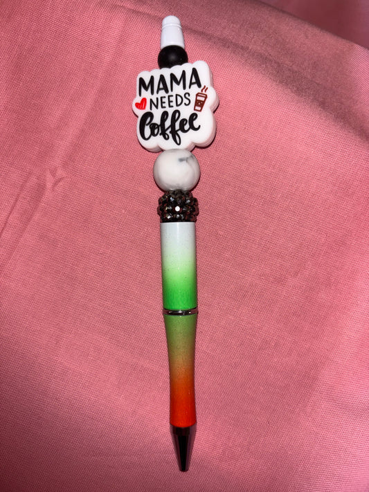 Ready to ship pen-Mamma needs coffee/orange/red/green